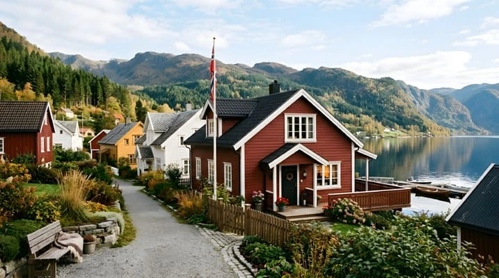 Scandinavian home in a tiny city