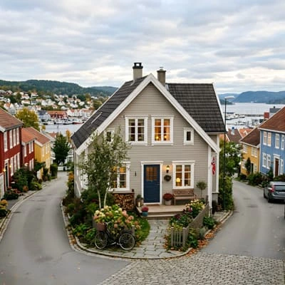 Scandinavian Lifestyle and Cozy Homes 5 Scandinavian home in a small city