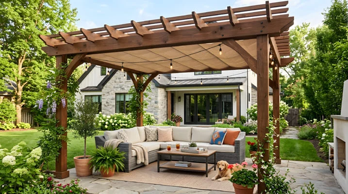 Designing Shade Gardens That Extend Outdoor Living Spaces 1 Shade structure