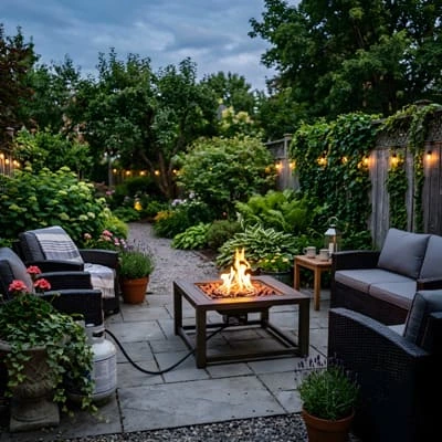 small portable gas fire pit