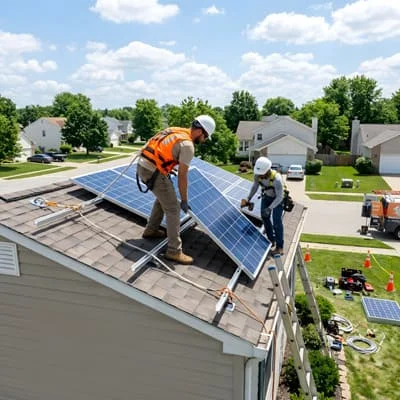 Safety Culture and Human Well-Being on Construction Sites 3 Solar panel instalation
