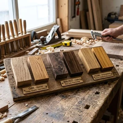 Solid hardwood samples