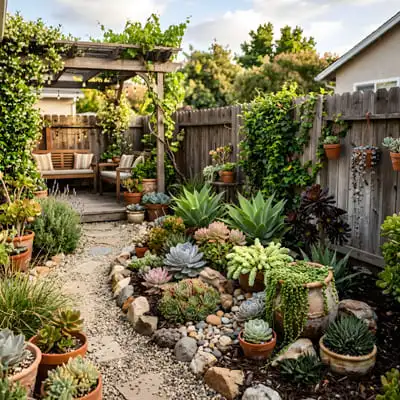 How Raised Garden Beds Enhance Backyard Design 2 Succulents residential backyard