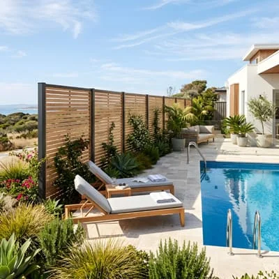 Designing Shade Gardens That Extend Outdoor Living Spaces 5 Windbreak pool area
