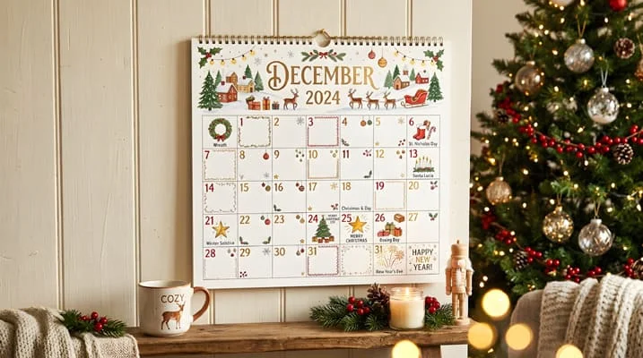 Holiday, Slower, Intentional Season this Year 5 beautiful holiday calendar