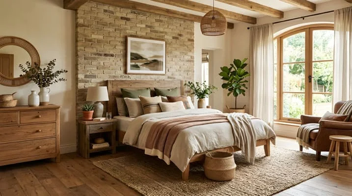 Decorating with Natural Textures and Earth Tones 4 Bedroom with natural textures