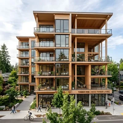 cross laminated timber building