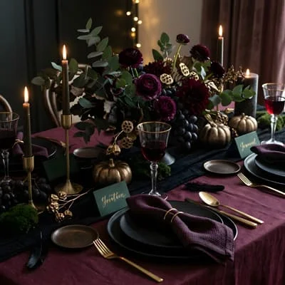 elegant halloween color palette