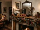 elegant halloween decor display