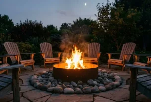 garden fire pit people