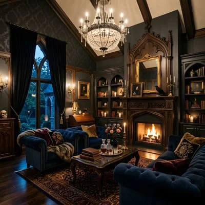 Gothic glamour interior design