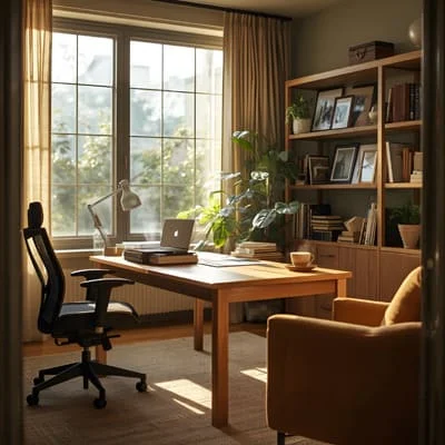 Home office natural light