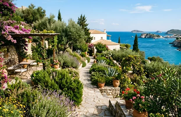 mediterranean garden landscape