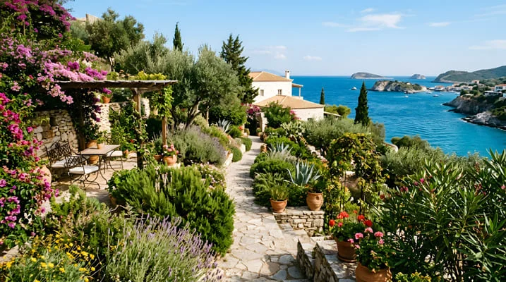 mediterranean garden landscape