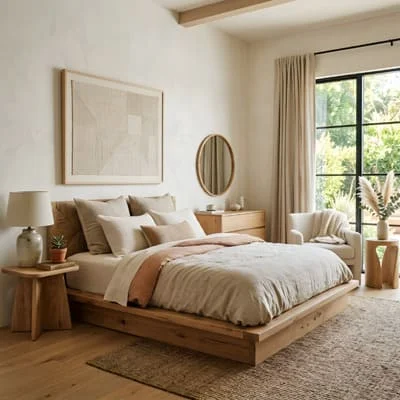 Organic modern bedroom