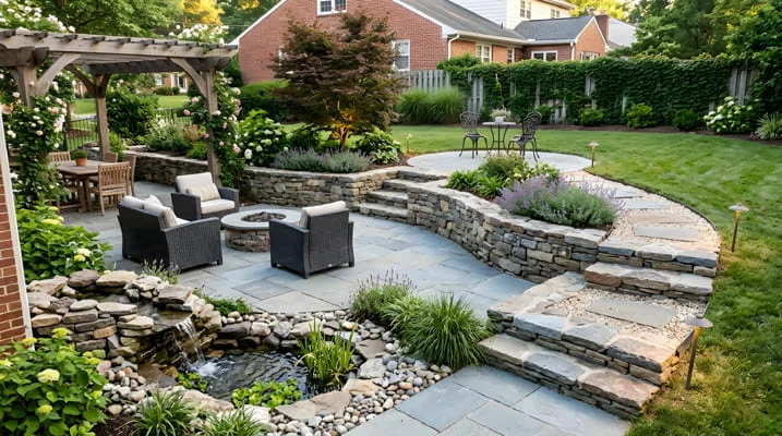 residential garden hardscaping type