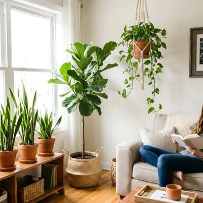 Garden:The Complete Guide to Planning, Planting, and Sustainable Landscaping for Every Space 33 residential indoor plants