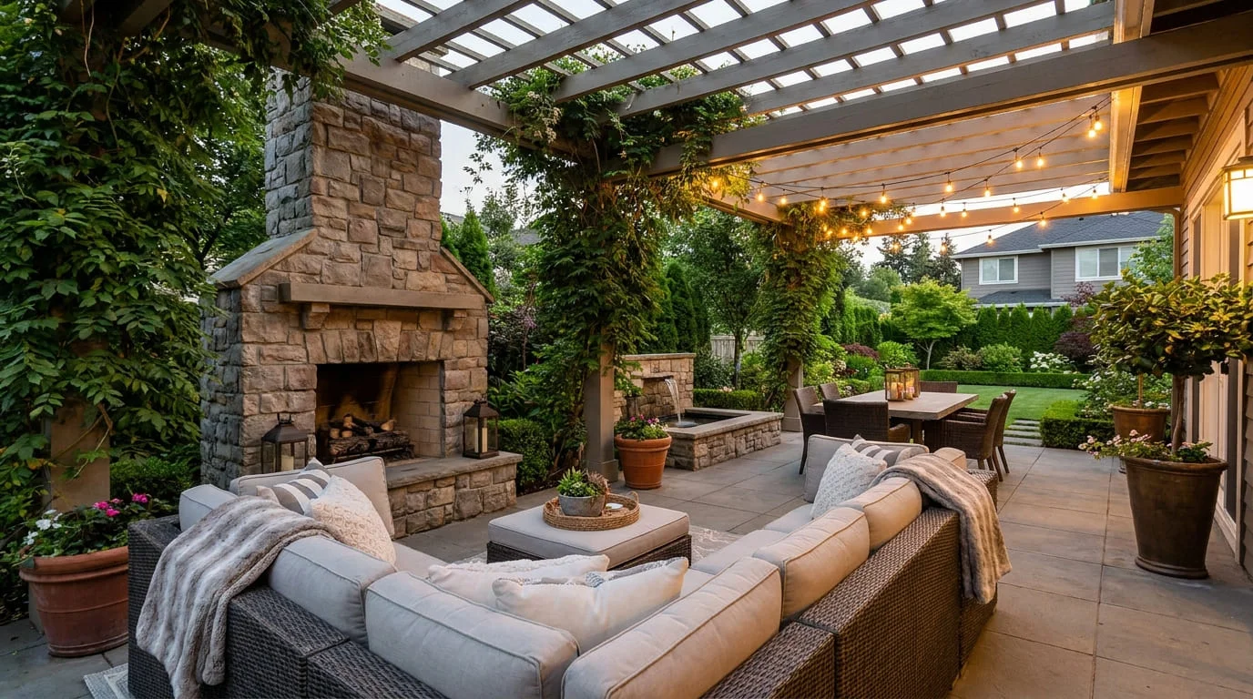 Outdoor Living: The Complete Guide to Patios, Verandahs, Pools, and Comfortable Spaces Beyond the Home 1 Residential outdoor living space