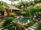 Residential tropical garden
