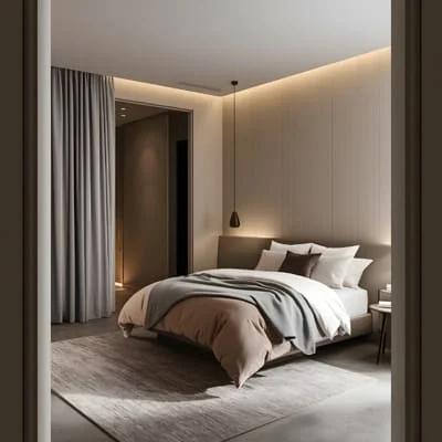 serene single bedroom