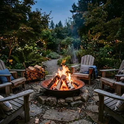 wood burning fire pit