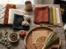 wool linen decor