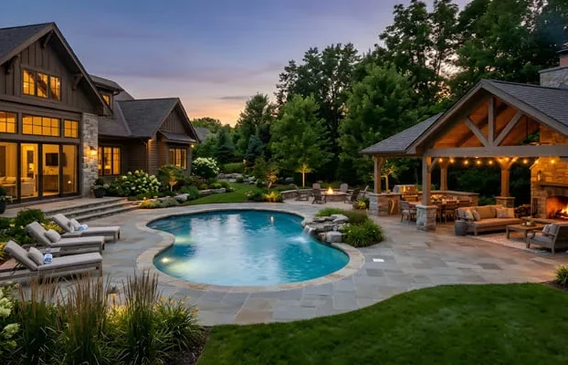 beautiful residential outdoor space