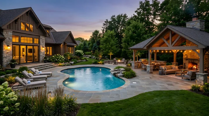 Outdoor Living: The Complete Guide to Patios, Verandahs, Pools, and Designing Comfortable Spaces Beyond the Home 20 beautiful residential outdoor space