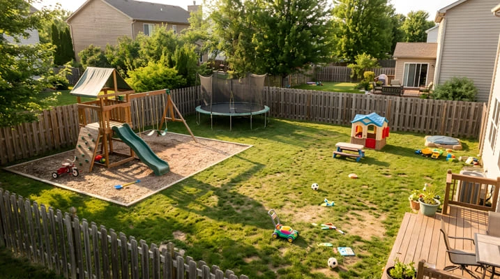 How to Design a Backyard Where Kids and Adults Both Want to Spend Time 5 empty residential kids backyard