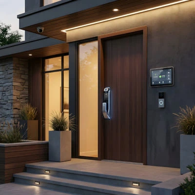 entrance with smart system