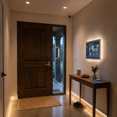 entrance with smart system