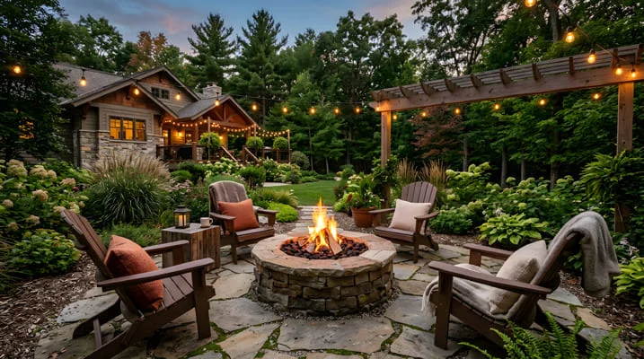 Fire Pits and Cozy Garden Corners: Extending Outdoor Time Into Autumn and Winter 7 Fire pit backyard design