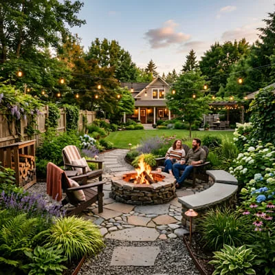 Fire Pits and Cozy Garden Corners: Extending Outdoor Time Into Autumn and Winter 6 Fire pit garden backyard