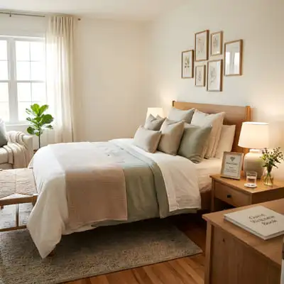 Guest bedroom with wifi