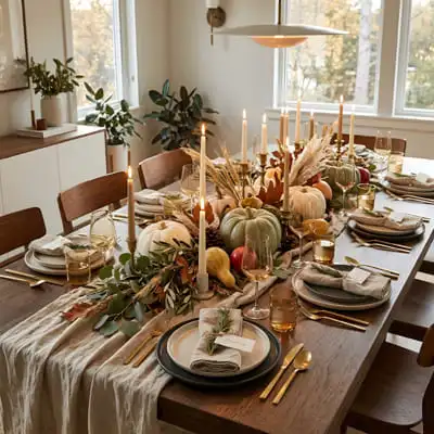 thanksgiving table decor