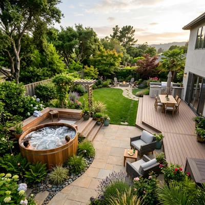 Multi-Zone Backyards: How to Design Dining, Lounge, and Wellness Areas That Work Together 7 Multi zone garden
