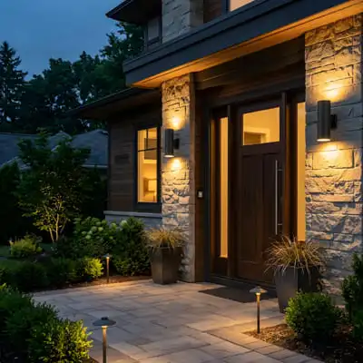 outdoor entrance lighting