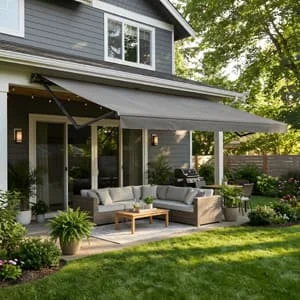 Covered Patios and Pergola Enclosures: Extending Outdoor Living Into Every Season 9 Residential covered patio with awning cover