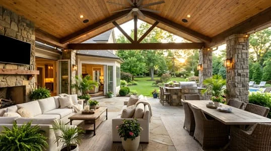 Covered Patios and Pergola Enclosures: Extending Outdoor Living Into Every Season 6 Residential covered