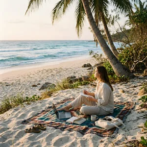 Slow Productivity: Rethinking Busyness and Designing a Calmer Daily Routine 10 slowl time at beach