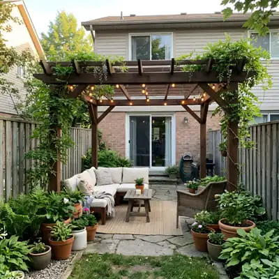 Outdoor Living on a Budget: Family Areas, Shade, and Seating 4 Small oudoor pergola
