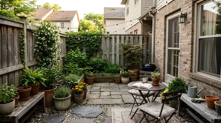 Outdoor Living on a Budget: Family Areas, Shade, and Seating 5 Small residential patio