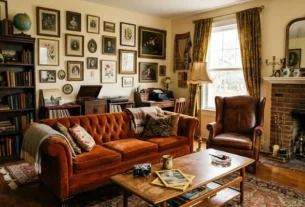 vintage decor living room