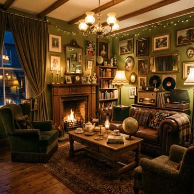 vintage decor lounge room